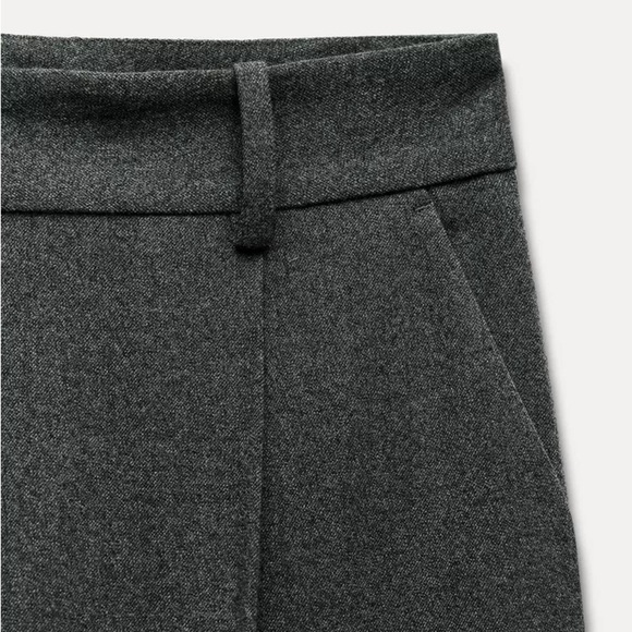 NWT ZARA STRAIGHT CUT PLEATED PANTS - Picture 8 of 9